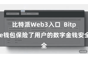 比特派Web3入口 Bitpie钱包保险了用户的数字金钱安全