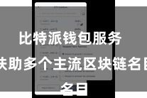 比特派钱包服务 扶助多个主流区块链名目