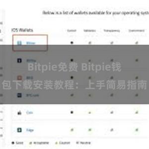 Bitpie免费 Bitpie钱包下载安装教程：上手简易指南