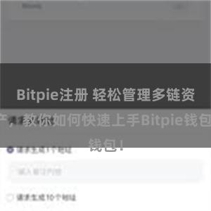 Bitpie注册 轻松管理多链资产，教你如何快速上手Bitpie钱包！