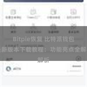 Bitpie恢复 比特派钱包最新版本下载教程：功能亮点全解析