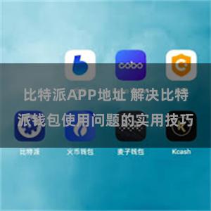 比特派APP地址 解决比特派钱包使用问题的实用技巧