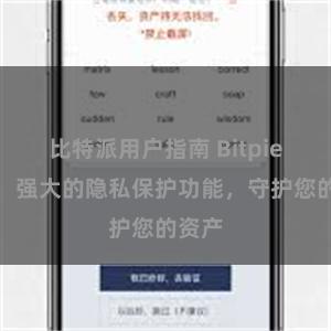 比特派用户指南 Bitpie钱包：强大的隐私保护功能，守护您的资产