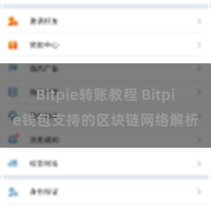 Bitpie转账教程 Bitpie钱包支持的区块链网络解析