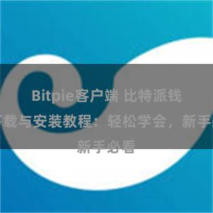 Bitpie客户端 比特派钱包下载与安装教程：轻松学会，新手必看