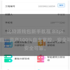 比特派钱包新手教程 Bitpie钱包：资产100%自主掌控，安全可靠。