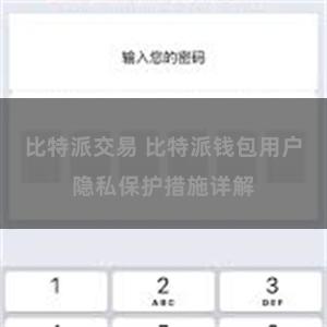 比特派交易 比特派钱包用户隐私保护措施详解