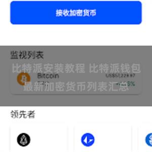 比特派安装教程 比特派钱包最新加密货币列表汇总
