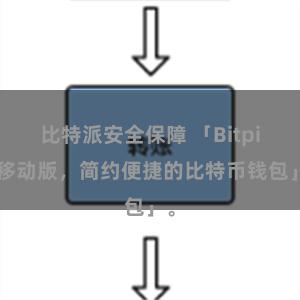 比特派安全保障 「Bitpie移动版，简约便捷的比特币钱包」。